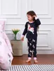 Pyjamas Enfants Garçons Filles Squelette Vêtements De Nuit Toddler Halloween Licorne Glow in The Dark Pyjama Infant Carnival Vêtements Set 2 PCS Pjs 230710