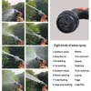 Équipements d'arrosage Pistolet de pulvérisation d'eau à haute pression 8 modes de pulvérisation de pelouse Tuyau de lavage de voiture multifonction Buse d'arrosage Outil d'arrosage d'arrosage de jardin 230710