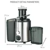 Frukt Grönsaksverktyg 1,5L Elektrisk apelsinjuicer 800W Frukt Grönsaksmixer Citronpress Multifunktionspressare Köksmaskiner 110/220V 230710