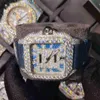 Orologio movimento con diamante La personalizzazione dell'orologio con diamanti in pietra Mosang può passare l'automatico da uomo 1SYP