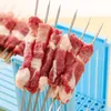 BBQ Tools Accessories 49 Holes BBQ Meat Skewer Tool Box Kebab Maker Barbecue Fast Maker Meat Cutter Roast Kitchen Accessories for Home BBQ Party 230710