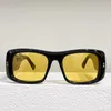 Gafas de sol Nueva familia de alta calidad grande cuadrado amarillo mujeres ins net rojo gafas de sol de moda hombres gg1251
