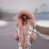 Veste d'hiver matelassée en coton pour femme Manteau chaud avec capuche et col Oversize Streetwear Parkas quotidiens