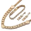 Collana Orecchini Set Dubai Gold Jewellery Egyptian Saudi African Girls Women Heart Jewelry