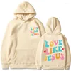 Felpe con cappuccio da uomo 2023 Fashion Love Like Jesus Felpa con cappuccio con stampa hip-hop Felpa con cappuccio per uomo e donna Maglione oversize in pile di grandi dimensioni Street Style