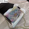 10A CC Bag 22Ss 2.55 Mermaid Iridescent Colorful Bags Lambskin Classic Mini Flap Quilted Matelasse Chain Crossbody Shoulder Purse Large Capacity