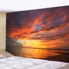 Wandtapijten woondecoratie tapijt blauwe lucht en witte wolken tapijt zee muur opknoping voor slaapkamer woonkamer 230x180cm