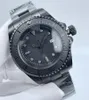 모든 검은 색 최고 품질의 고급 남성은 바다 거주자 세라믹 베젤 44mm 스테인레스 스틸 116660BKSO 자동 검은 색 카메론 다이버 손목 시계를 시청합니다.