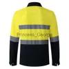 Andere Bekleidung 100 Baumwolle Reflektierendes Hemd für Männer Arbeitskleidung Warnschutzhemden Sicherheitskleidung Arbeitskleidung x0711