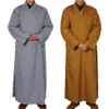 Ethnische Kleidung 2 Farben Shaolin Tempel Kostüm Zen Buddhistische Robe Laien Mönch Meditation Kleid Buddhismus Kleidung Set Training Uniform S263B