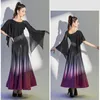 Stage Wear Waltz Ballroom Danswedstrijd Jurk Standaard Outfit Prestaties Kostuum Vrouwen Elegante Avondjurk Slanke Lange Rok