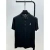 Men's Polos High End Drilling Fashion Short Sleeved Polo Shirt For Men Summer T-shirt Elastic Breathable