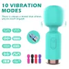 Wibratory 10 trybów silne wibracje ulepszony mini wibrator ładowanie USB ręczny masażer ciała łechtaczka g-spot wibratory seks-zabawka dla kobiet 230710