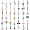 925 Silver Fit Pandora Charm New Bulb Starfish Strawberry Flamingo Bat Drink Apple Bead Pendente Moda Charms Set Pingente DIY Contas Finas Jóias