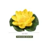 Couronnes De Fleurs Décoratives Vorcool 5 Pcs Artificielle Flottant Nénuphar Eva Fleur De Lotus Étang Décor 10 Cm Rouge Jaune Bleu Rose Lumière Dhgz1