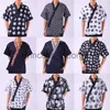 Others Apparel Men Women Restaurant Sushi Chef Work Uniform Food Service Print Kimono Robe Japanese Style Kitchen Cook Jackets Yukata Coat Tops x0711