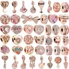 925 Silver Fit Pandora Charm New Rose Gold Dream Chaser Flower Tree Balloon Beads Dangle Fashion Charms Set Pendant DIY Fine Beads Jewelry