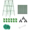 Andere tuingereedschap komkommer Trellis Zet een frame voor groentefabriek GROWS STUKTS Fit klimend afneembaar 48x48inch met net en clips L230710