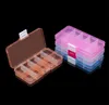 10 Grids Jewelry Storage Box Plastic Transparent Display Case Organizer Holder for Beads Ring Earrings Jewelry JL1516