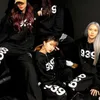 Damenhosen, vollfarbige koreanische Hosen, Hip-Hop-Straße, lose Hüfte, lässig, weibliches Paar, gebraten, Y2K-Tanzsport, 230711