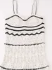 Miejskie seksowne sukienki seksowna dzianinowa sukienka damska Midi Slim bez rękawów damski pasek plażowy długie sukienki drążą moda Vestido 2023 Lady Summer New L230711