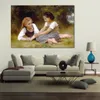 High Quality Canvas Art Reproduction of William Adolphe Bouguereau the Nut Gatherers Figure Painting Home Office Decor