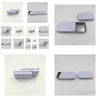 Storage Boxes Bins White Sliding Tin Box Mint Packing Food Container Small Metal Case Size 80X50X15Mm Drop Delivery Home Garden Ho Dhtgo