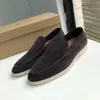 Men's casual shoes loafers flat low top suede Cow leather oxfords Moccasins summer walk comfort loafer slip on loafer rubber sole flats