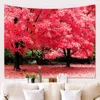 Tapestries Home Decoration Autumn Tree Print Tapestry Forest Wall Hanging Tapestry Natural Landscape Tapestry Background Wall 230x180cm