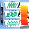 Painting Pens 24 Color Markers Pen Set Double Head Oily Drawing Highlighter Aesthetic Professional Marker Manga Art School Supplies Stationery 230710