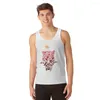 Regatas masculinas Final Fantasy Moogle-verse (vermelho) camiseta esportiva roupas de ginástica masculina