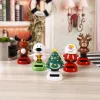 Nuovi ornamenti per auto ABS Energia solare Bomboniere Ornamenti natalizi Regalo Danza Babbo Natale Pupazzo di neve Giocattoli Decorazione cruscotto Bobble Dancer 0711