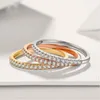 Bröllopsringar Simulate S Ring Arrangement End Liten Crowd Design Simple Jewelry 230710