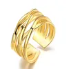 Trouwringen Creatieve Dames Roestvrijstalen Ring Vintage Opening Verstelbaar voor Verloving Sieraden Verjaardag Jubileumcadeau 230710