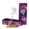 Sachet Tassen Drop Valentijnsdag Creatief Cadeau 24K Folie Verguld Rose Goud Duurt Liefde Bruiloft Decor Minnaar Verlichting Y0728 Levering Thuis Dher1