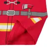 Pajamas Boys Summer Sets Kids Fireman Cosplay Pyjamas Baby Children Short Sleeves Pijamas Cotton Sleepwear with Firefighter Toy 230711