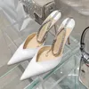 Dress Shoes Luxury s Chain Pumps Designer Sandals High Heels Summer Ankle Strap Party Star Style Wedding Prom 230710