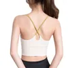 Йога -наряд Halter Sports Bra Sexy Bras Women Tound Top Crop Athletic жилет с поднятием нижнего белья Bh