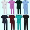Others Apparel Niaahinn High Quality Spa Uniforms Unisex VNeck Work Clothes Pet Grooming Institutions Set Beauty Salon Clothes Scrubs Clothes x0711