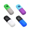 Smoke Shop Capsule Style FDA Silicone Smoking Pipe 112MM Glass Bowl Unbreakable Tobacco Pipe Cigarette Filter Holder Easy Clean bong dab rig