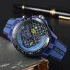 Ferrar Wrist Watches for Men 2023 New Mens Watches Six needles All Dial Work Quartz Watch High Quality Top Luxury Brand Chronograph Clock Fashion Rubber Belt