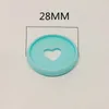 Other Desk Accessories 28MM ultrathin color plastic binding ring mushroom hole looseleaf notebook love disc supplies record book adhesive 230710