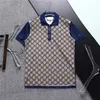 2023Designer mode top zakelijke kleding Polo GU logo geborduurde kraagdetails korte mouw poloshirt heren meerkleurig meerkleurig T-shirt M-XXXL