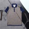 Polos masculinas de verão, camisetas de algodão, etiqueta GU, barra colorida, manga curta, tops finos, respiráveis, streetwear masculino, camisetas masculinas, tamanho XXXL.