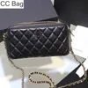 CC Torba Square Mini Kobiety telefon komórkowy torba na ramię jambskina Diamond kratę skórzana pikowana multi pochettes uchwyty paszportowe projektant Crossbody Fanny Pack 1