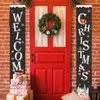 Decorative Flowers Christmas Banner Couplets Background Hanging Flags Indoor Outdoor Porch Wall Flag Pole For 4x6 With Bracket