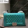 CC Bag Shopping Bags Shimmer Boys Flap Bulingbuling Sequin Classic Quilted Plaid Silver Metal Chain Crossbody Shoulder Designer Luxury Ladie