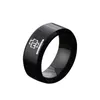 Trouwring Ring Band Man Mode Kruis Print Sieraden Koppels Schattig Zilver Kleur Metalen Accessoires Roestvrij Staal 230710