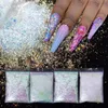 Acryl poeders Vloeistoffen TCT-052 Kerst Sneeuw Seizoen Serie 12 Soorten Witte Kleuren Gliiter Spangles voor Nail art Decoratie Body paint DIY Decoratie 230711