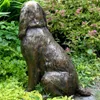 HOT Springer Spaniel Estátua Decoração de Jardim Resina Animal Cão Escultura Quintal Gramado Ornamento Decorativo Ao Ar Livre L230620